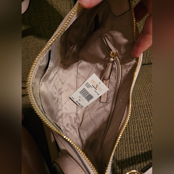 Michael Kors Camden Soft Pink Pebbeled Leather Shoulder Purse NWT - Picture 12 of 14